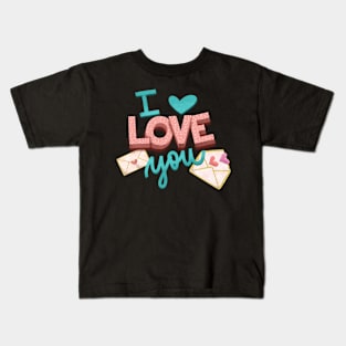 I love you design Kids T-Shirt